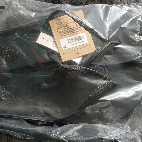 REEF NWT WOMEN'S SZ. 10/11 BLACK CUSHION STARGAZER FLIP FLOPS - Picture 11 of 12